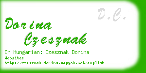 dorina czesznak business card